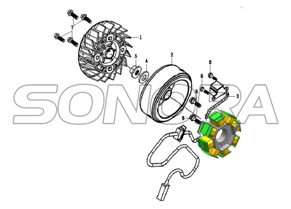 AC GEN. ASSY For LONGJIA AC GEN. CONJUNTO para LONGJIA