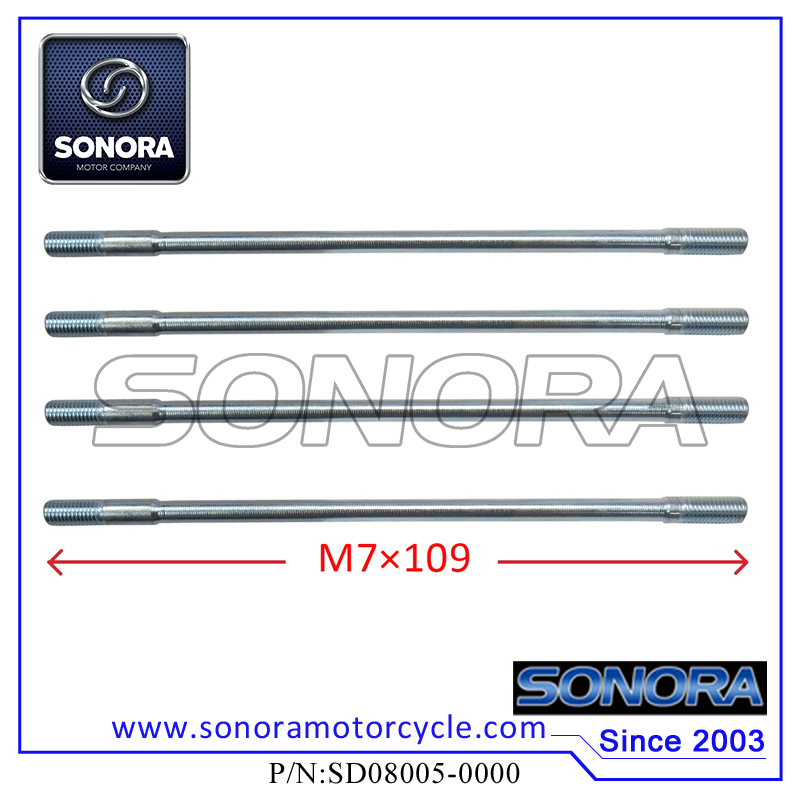 SD08005-0000 Mineralli, 1E40QMA Cylinder Head Long Studs M7Ã109 SD08005-0000 Mineralli, 1E40QMA Espárragos largos de culata M7Ã — 109