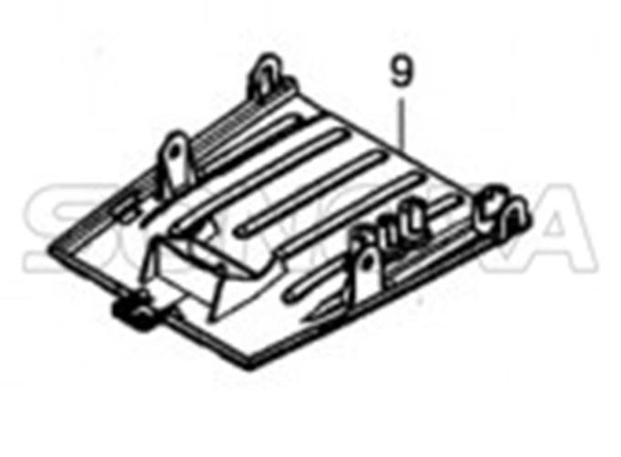 engine bottom cover cubierta inferior del motor
