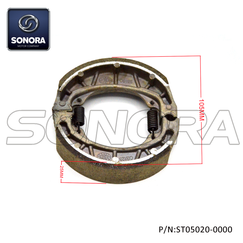 ST05020-0000 GY6-50 139QMA Brake Shoes (4) ST05020-0000 GY6-50 139QMA Zapatas de freno (4)