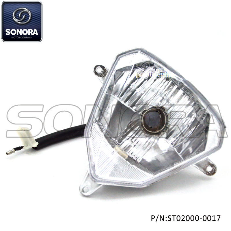 ST02000-0017 QINGQI QM125GY-2B Head Light Assy (2) ST02000-0017 QINGQI QM125GY-2B Conjunto de luz de cabeza (2)