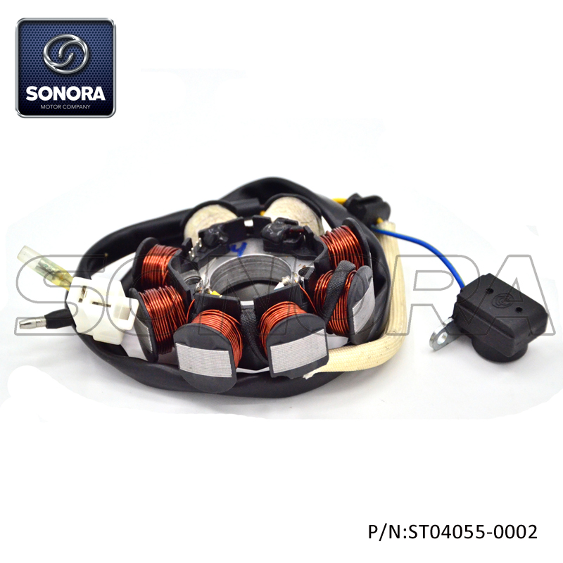 ST04055-0002 139QMAB engine STATOR FULL WAVE CHARGING OLD CONNECTOR (1) ST04055-0002 139QMAB motor ESTATOR CONECTOR ANTIGUO DE CARGA DE ONDA COMPLETA (1)
