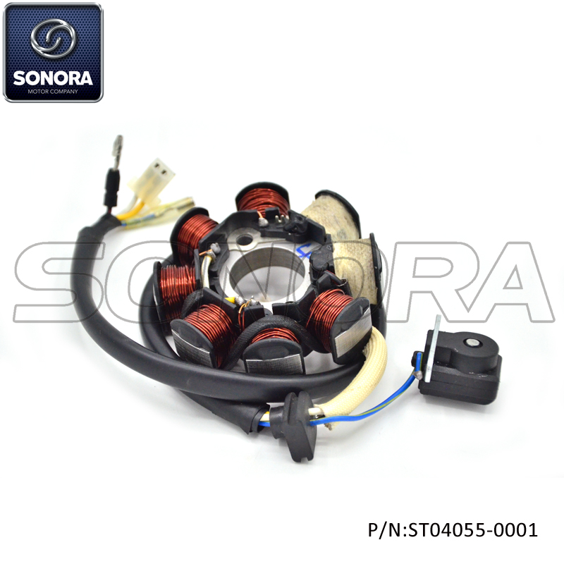 ST04055-0001 139QMAB engine STATOR HALF WAVE CHARGING NEW CONNECTOR (1) ST04055-0001 139QMAB motor ESTATOR MEDIA ONDA CARGA CONECTOR NUEVO (1)