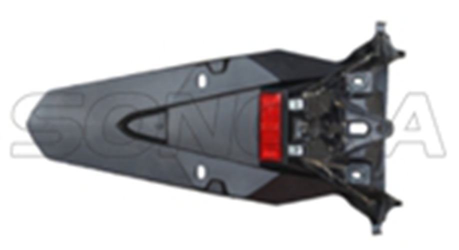 rear fender guardabarros trasero