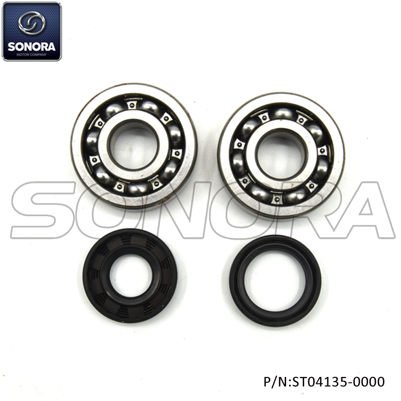 Minarelli Crank Sharf Bearing Set Incl.Oil Seal Juego de cojinetes afilados de manivela Minarelli con sello de aceite