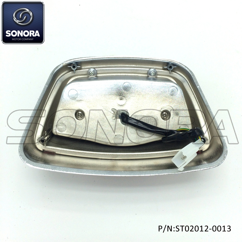 ST02012-0013 ZNEN SPARE PARTS ZN50QT-30A Riva Tail light Chrome frame (4) ST02012-0013 ZNEN REPUESTOS ZN50QT-30A Luz trasera Riva Marco cromado (4)