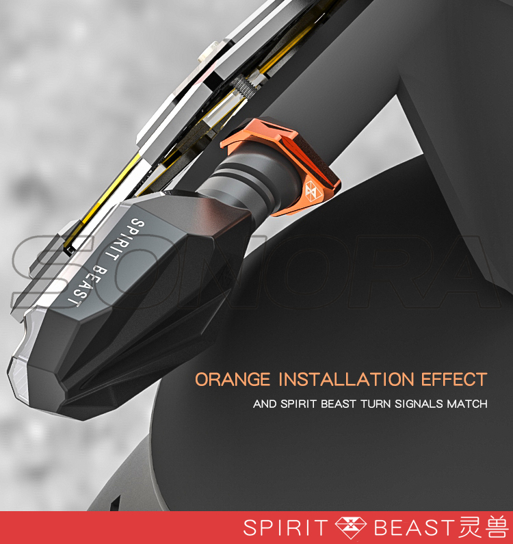 SPIRIT BEAST steering light base (1) Base de luz de dirección SPIRIT BEAST (1)