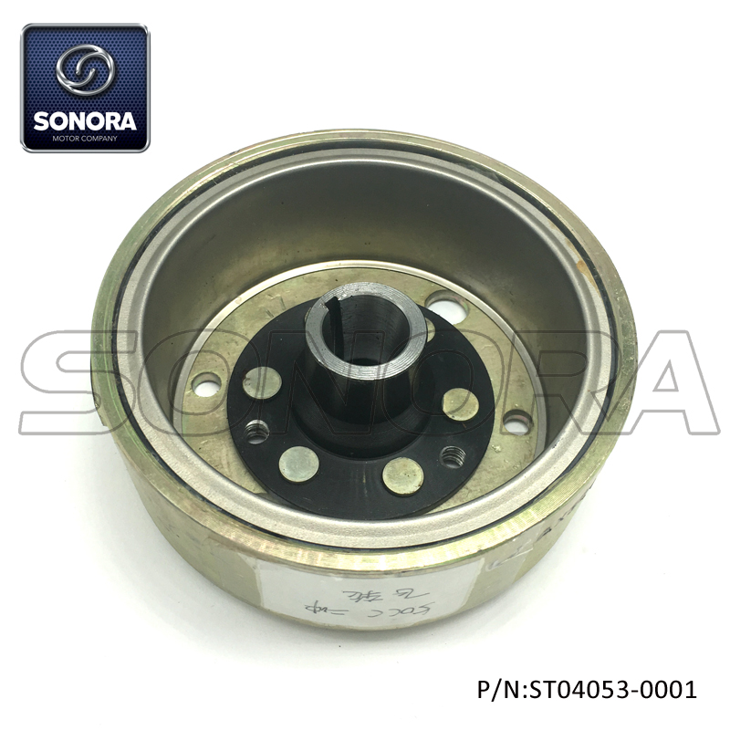 ST04053-0001 1E40QMA 50CC 2T Fly wheel (2) ST04053-0001 1E40QMA 50CC 2T Volante volante (2)