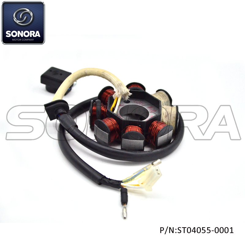 ST04055-0001 139QMAB engine STATOR HALF WAVE CHARGING NEW CONNECTOR (2) ST04055-0001 139QMAB motor ESTATOR MEDIA ONDA CARGA CONECTOR NUEVO (2)