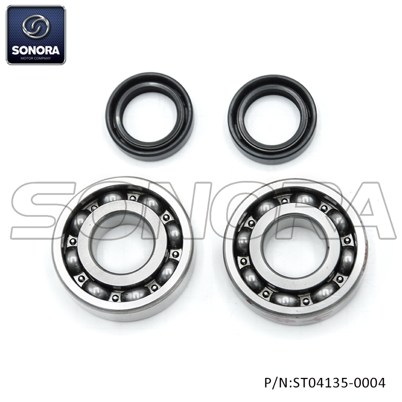 Peugeot horizontal Crank Sharf Bearing Set Incl. Oil Seals (P/N:ST04135-0004) Top Quality