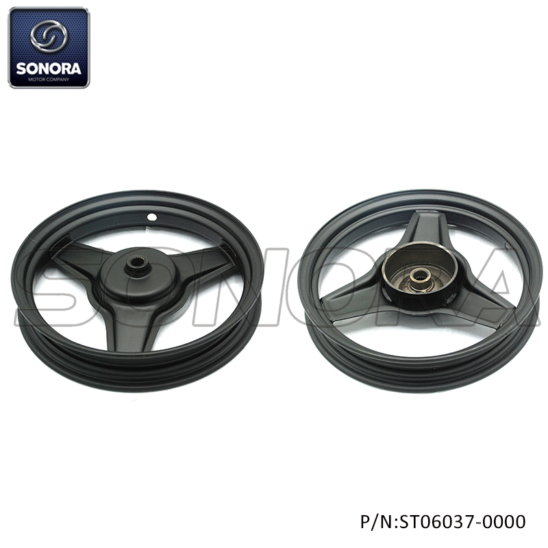 YAMAHA PW50 Front And Rear Wheel Rim Set -black(P/N:ST06037-0000) Top Quality