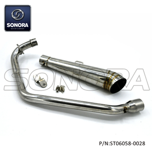 ZONTES, KIDEN Rocketman Stainless steel Classic Exhaust (P/N:ST06058-0028) Top Quality