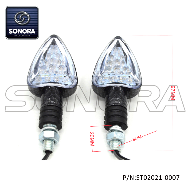 ST02021-0007 Carcasa de pl&aacute;stico, luz LED de 15 LED con marca E (1)