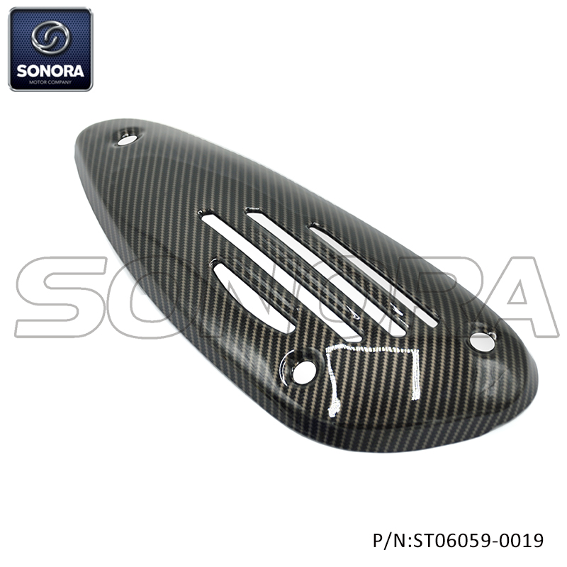 Vespa LX LXV S FLY Heat shield protector Carbon look (P/N:ST06059-0019) Top Quality