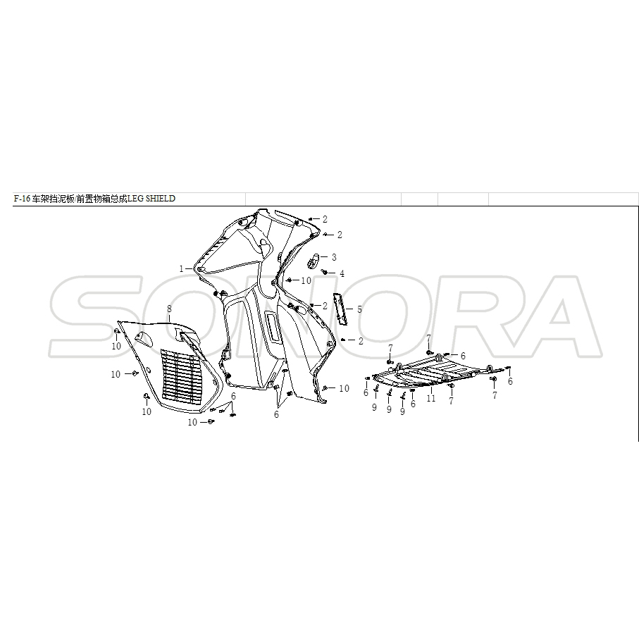 PROTECTOR DE PIERNA para LONGJIA