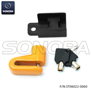 Disc brake lock mini 5.5mm yellow(P/N:ST06022-0060) Top Quality