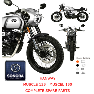 Hanway Muscel125 150 Complete Spare Part