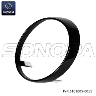 Headlamp Rim for Vespa Primavera 50-150cm black shiny(P/N:ST02005-0011) Top Quality