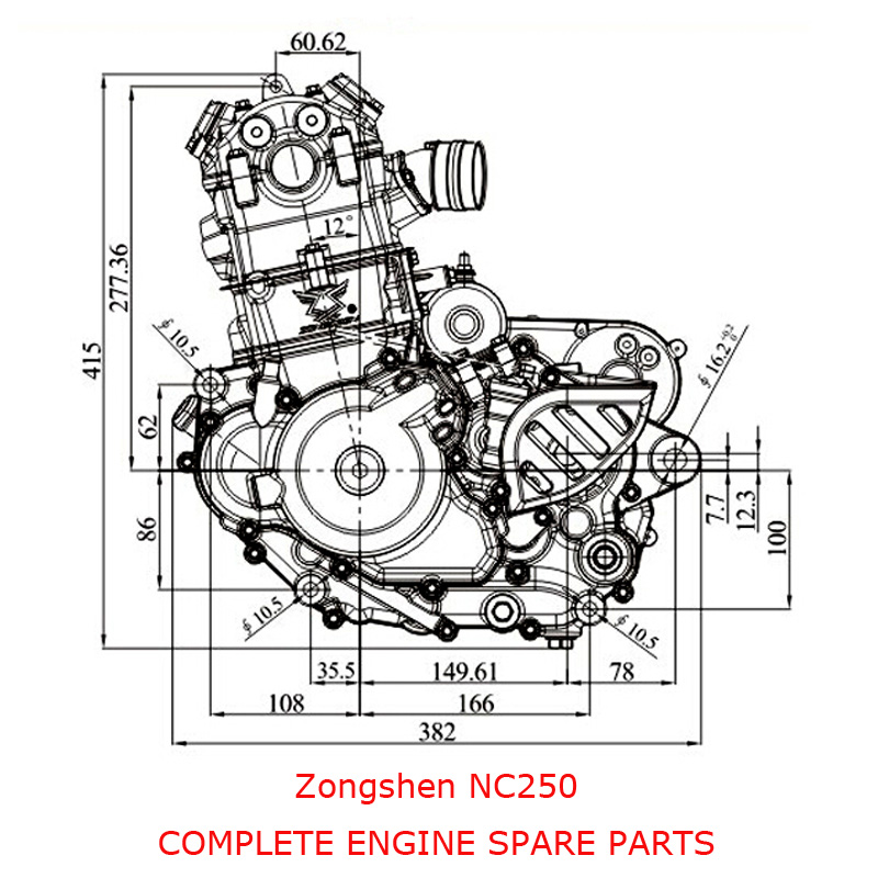 Zongshen NC250 Engine Parts