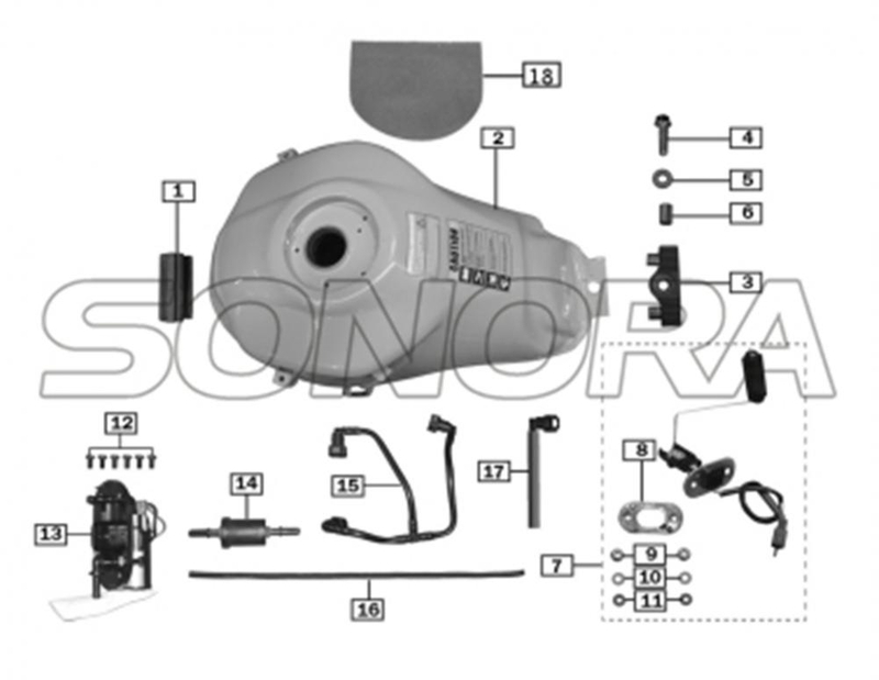 FUEL TANK for ZONGSHEN RX3 SPARE PARTS TOP QUALITY
