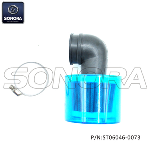 Air filter 90 degrees 35mm blue cover（P/N:ST06046-0073）top Quality