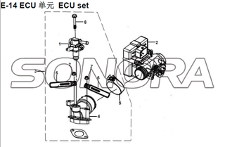 E-14 ECU set XS150T-8 CROX For SYM Spare Part Top Quality
