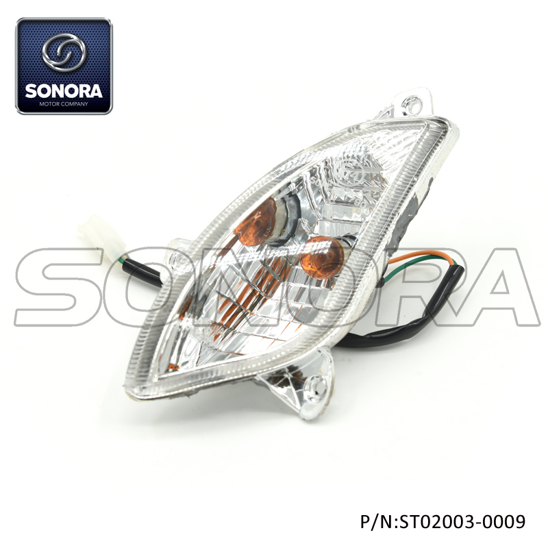 Lente transparente ZNEN Luz intermitente delantera izquierda