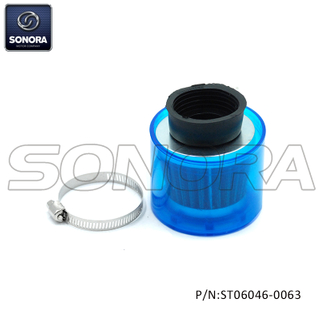 Air filter 38mm straight version blue shield（P/N:ST06046-0063）top Quality