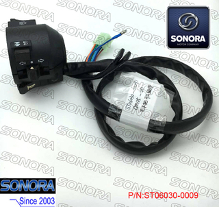 QINGQI M125-2D L. Handle Switch Assy-with Black Lever (P/N:ST06030-0009) Top Quality