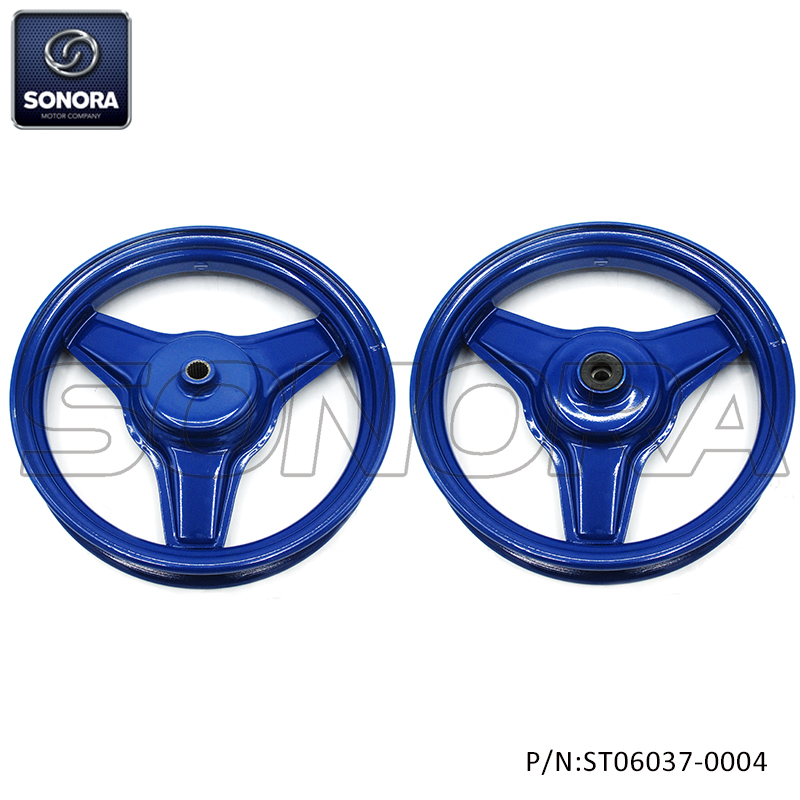 YAMAHA PW50 Front And Rear Wheel Rim Set -Blue(P/N:ST06037-0004) Top Quality
