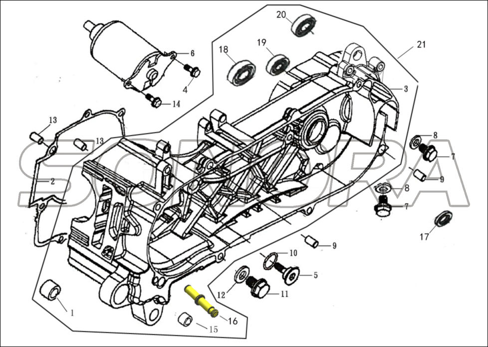ESTUCHE L.CRANK para LONGJIA