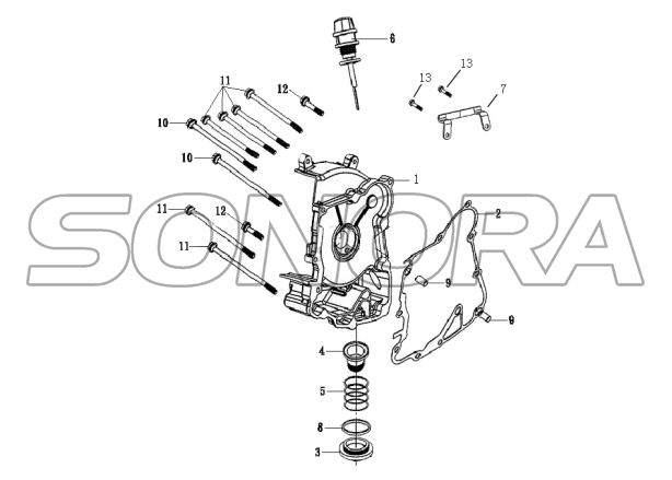 CUBIERTA DE CAJA DE CULATA para LONGJIA